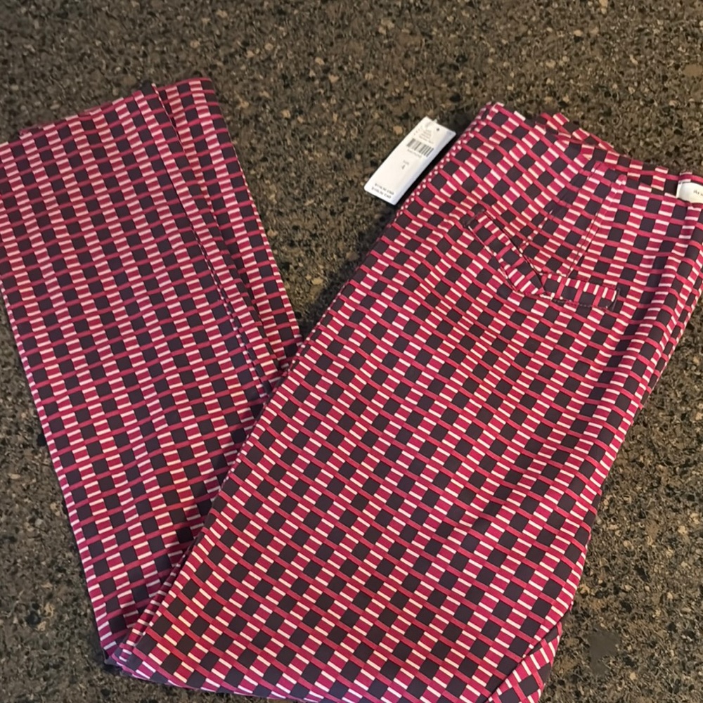 Anthropologie Patterned Cropped Pants size 4